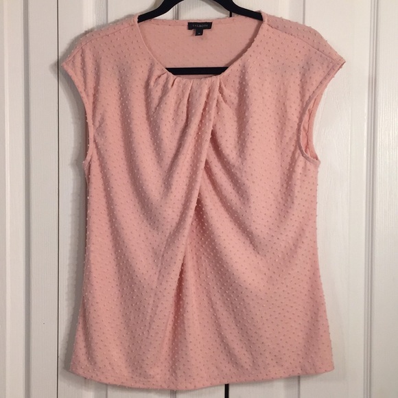 Talbots Tops - Talbots chenille pink sleeveless top Sz M